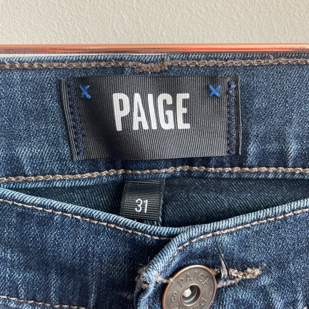 Paige Federal Dark Wash Jeans - Picture 3 of 6